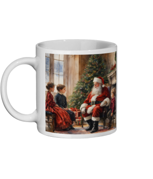 Ceramic Mug 11oz/325ml - Meeting Father Christmas
